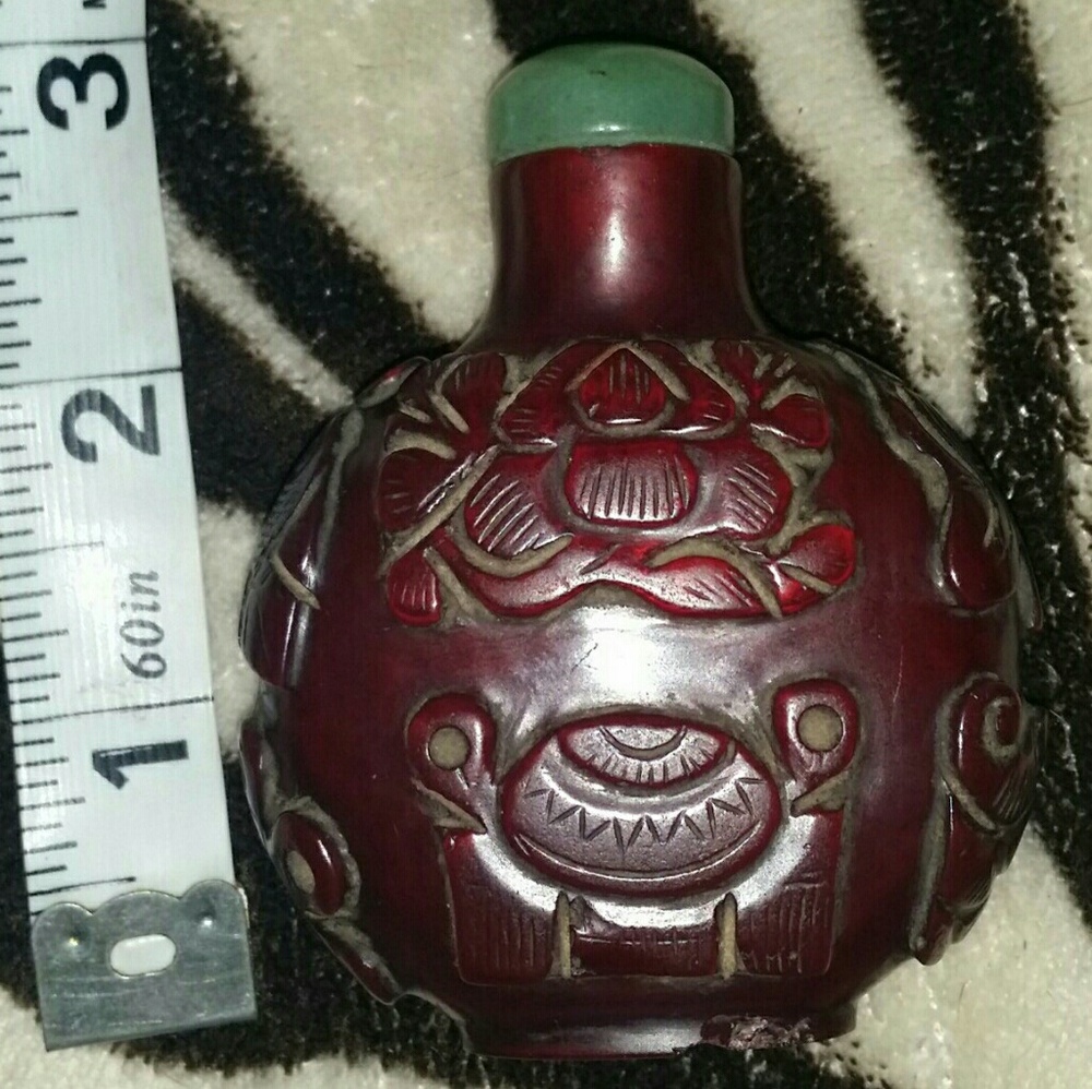 Antique Peking glass snuff bottle - Picture 1 of 4